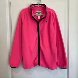 OshKosh Hot Pink Fleece Jacket - Girls 10-12